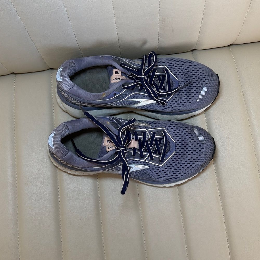Brooks ghost 12 running shoes size 6 women’s blue purple silver - Picture 3 of 13